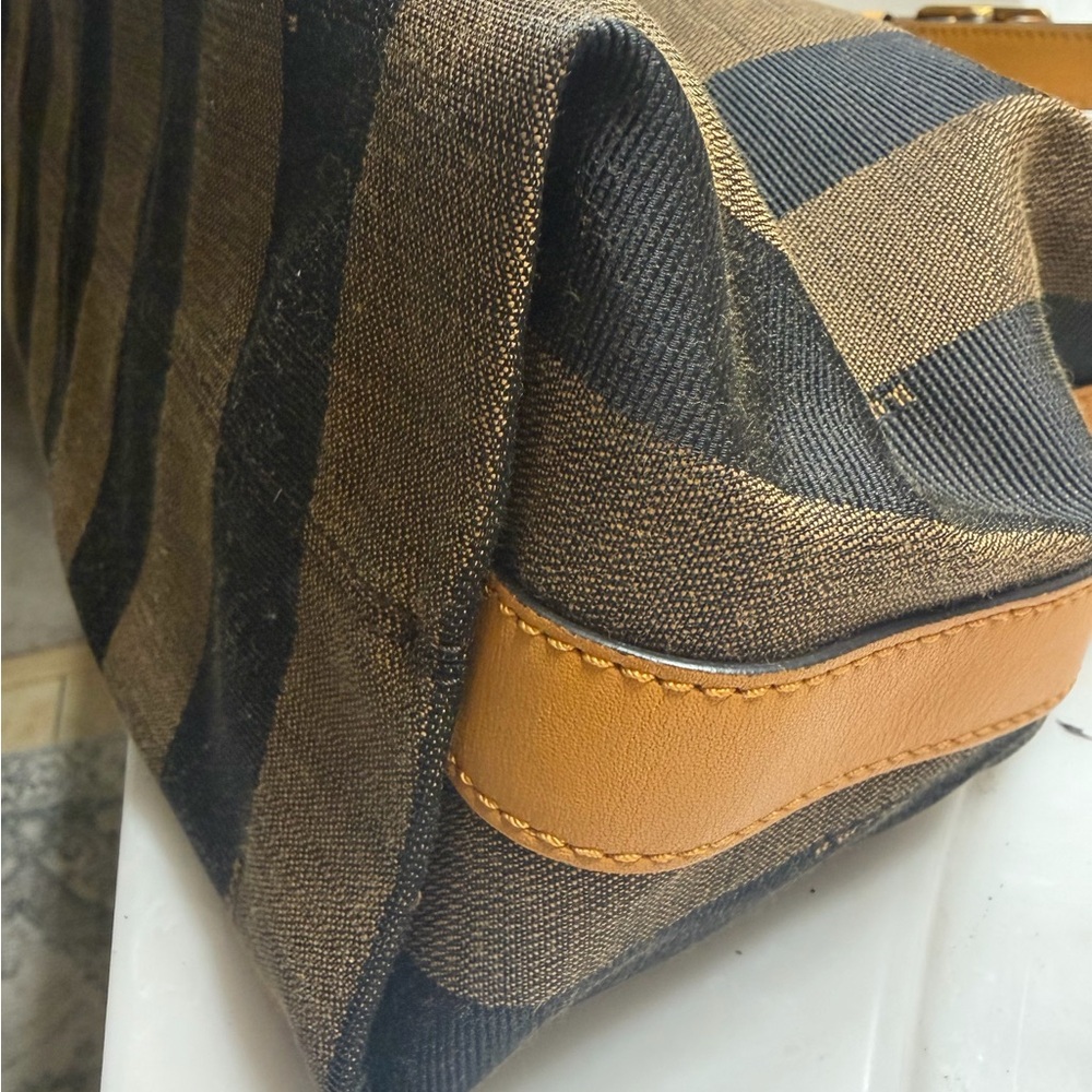 Authentic Fendi Pequin Striped Hobo Bag - Picture 8 of 9